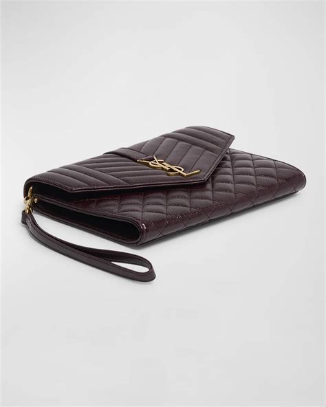 ysl envelope flap pouch